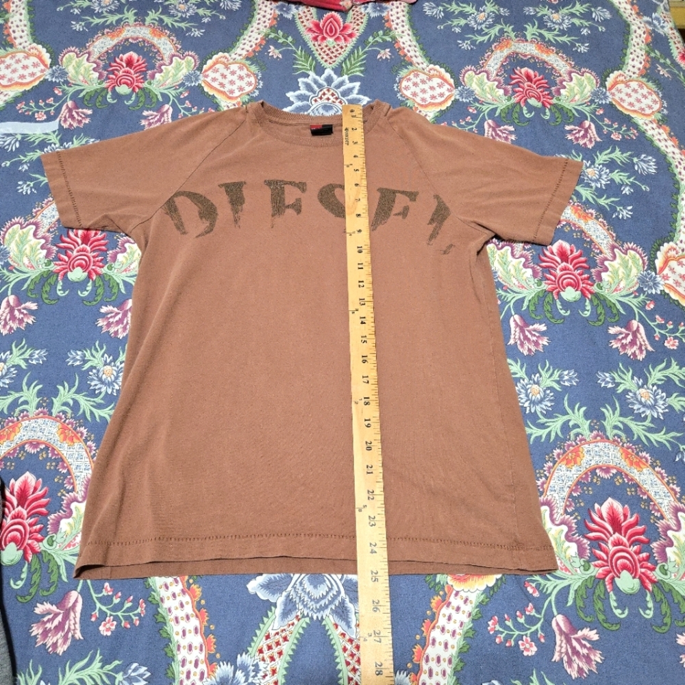 Diesel Men's Brown T-Shirt Size M - Picture 5 of 11